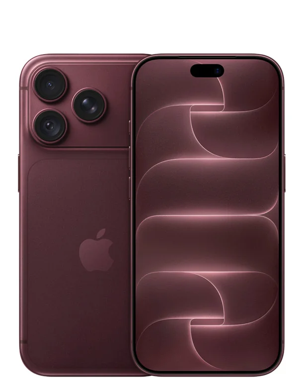 Full iPhone 18 Pro in Burgundy, front and back