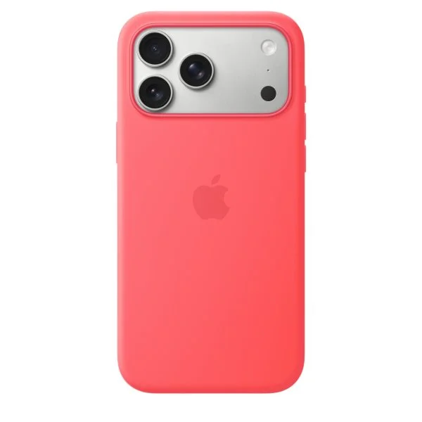 iPhone 17 Pro Max Silicone Case with MagSafe – Bright Guava