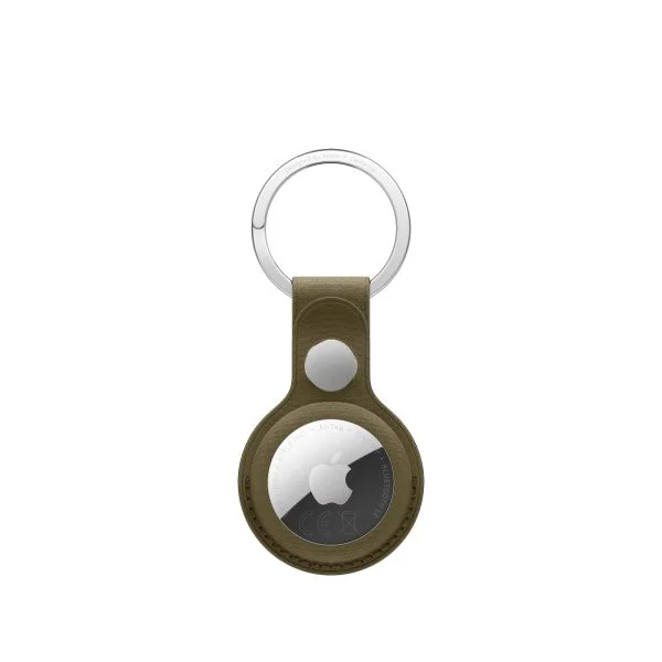 AirTag FineWoven Key Ring – Dark Olive