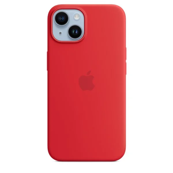iPhone 14 Silicone Case with MagSafe – (PRODUCT)RED