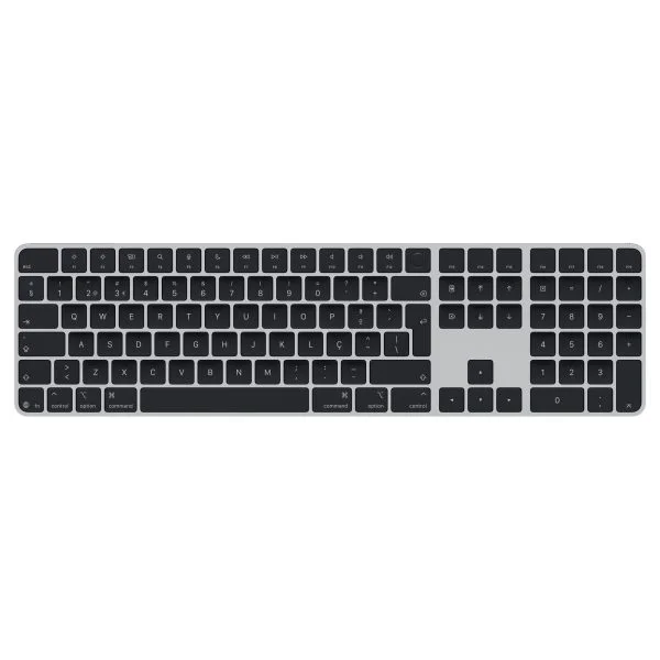 Magic Keyboard with Touch ID and Numeric Keypad for Mac models with Apple silicon (USB‑C) - Portuguese - Black Keys