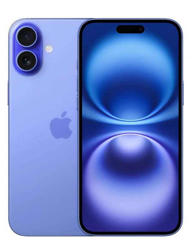 colour iphone16 plus ultramarine product photograph