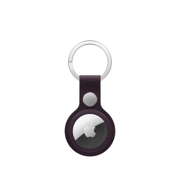 AIRTAG FINEWOVEN KEY RING - BLACKBERRY