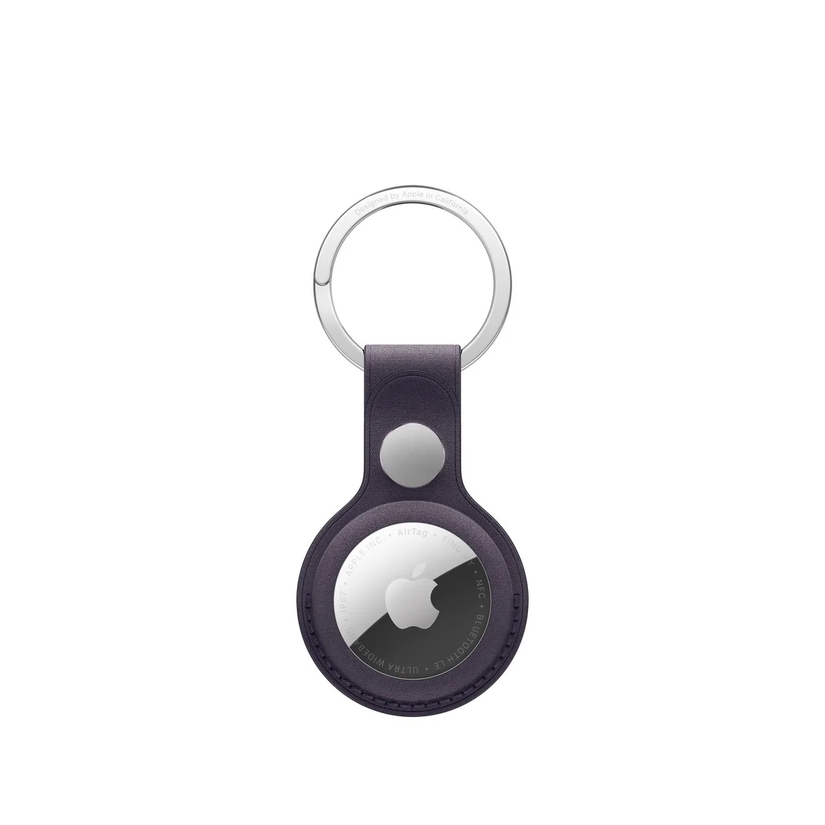 AIRTAG FINEWOVEN KEY RING - MIDNIGHT PURPLE