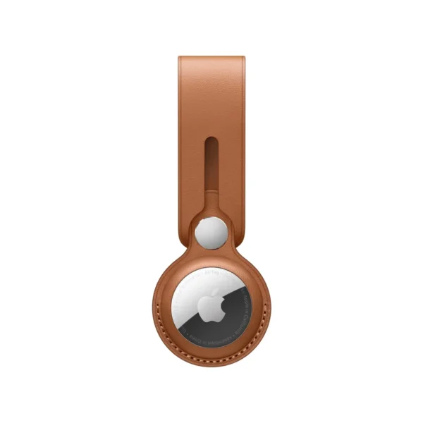 AIRTAG LEATHER LOOP - SADDLE BROWN